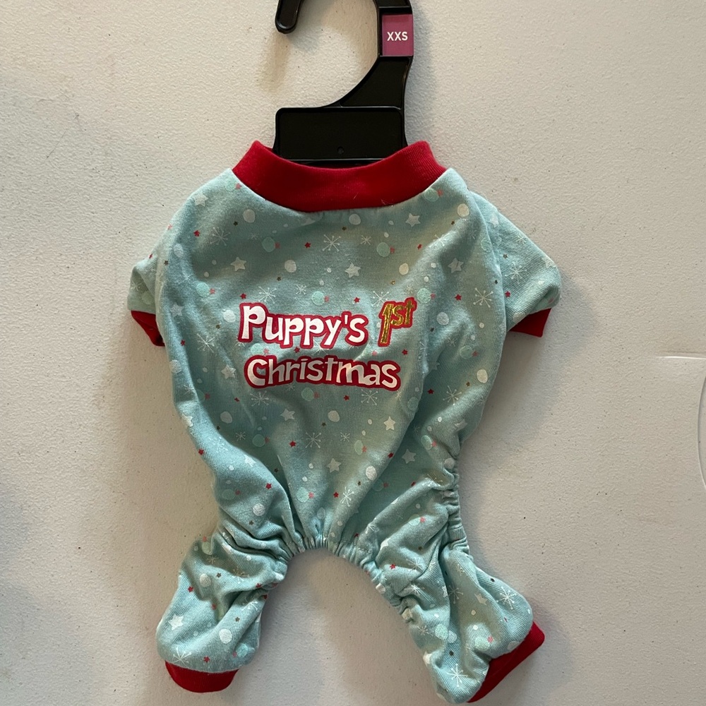 NWT Puppy's 1st Christmas Pajamas, XXS